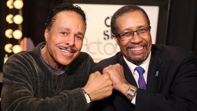 Leon Isaac (L) and Ron Brewington