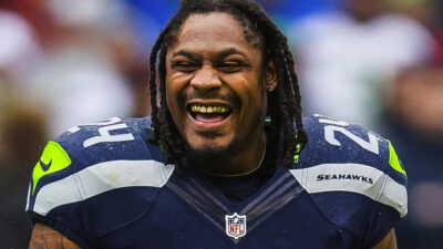 marshawn lynch crotch grab poster