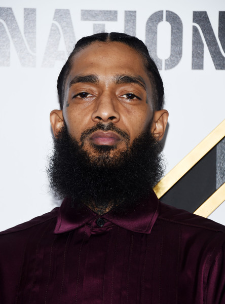 Nipsey Hussle arrives at the 2019 Roc Nation THE BRUNCH on February 09, 2019 in Los Angeles, California.