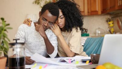 black couple - financial stress - issues / iStock