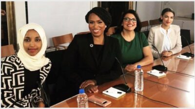 @IlhanMN, @AyannaPressley, @RashidaTlaib and @AOC