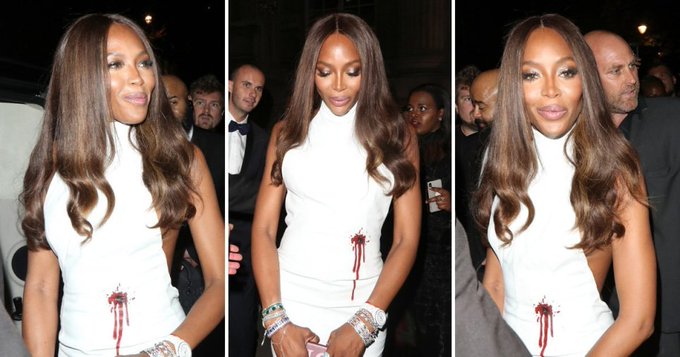 Naomi Campbell&rsquo;s Bullet Hole Dress