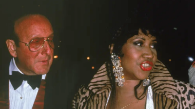 Clive Davis and Aretha Franklin
