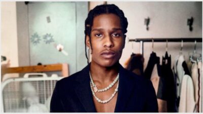 ASAP Rocky in black