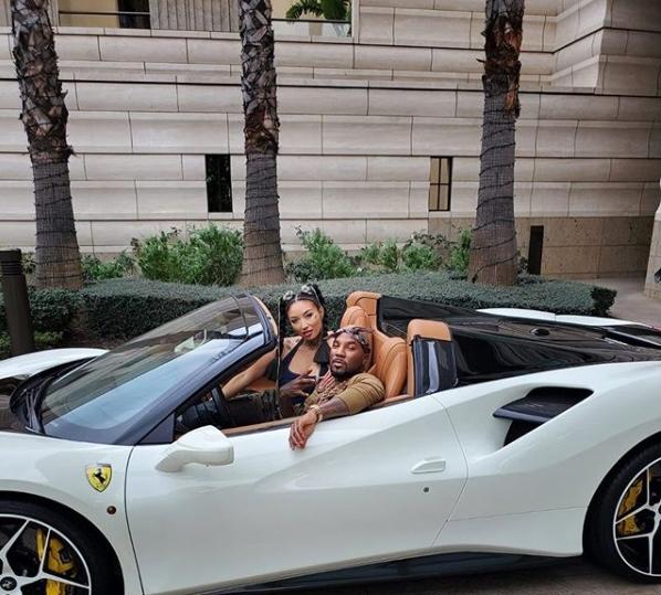 Jeannie Mai & Jeezy - convertible (Instagram)