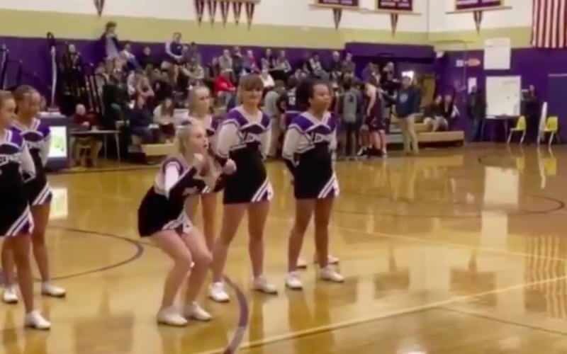 White High School Cheerleader Imitating Stomp and Shake Goes Viral [WATCH]