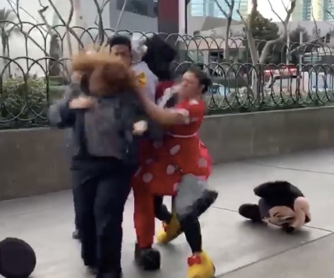 minnie mouse fight