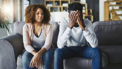 Black Couple unhappy / Getty