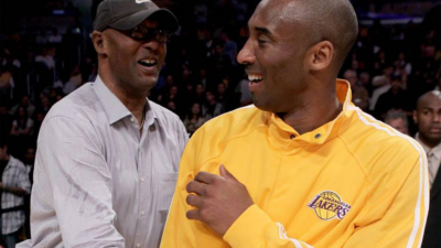 Kobe Bryant (right) and his father, Joe "Jellybean'' Bryant