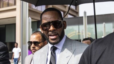R. Kelly outside of court