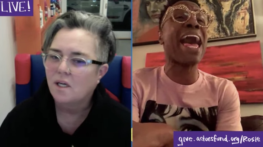 Rosie O'Donnell and Billy Porter 