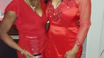 LaRita Shelby and Kathleen Bradley at Lady in Red Awards 2020