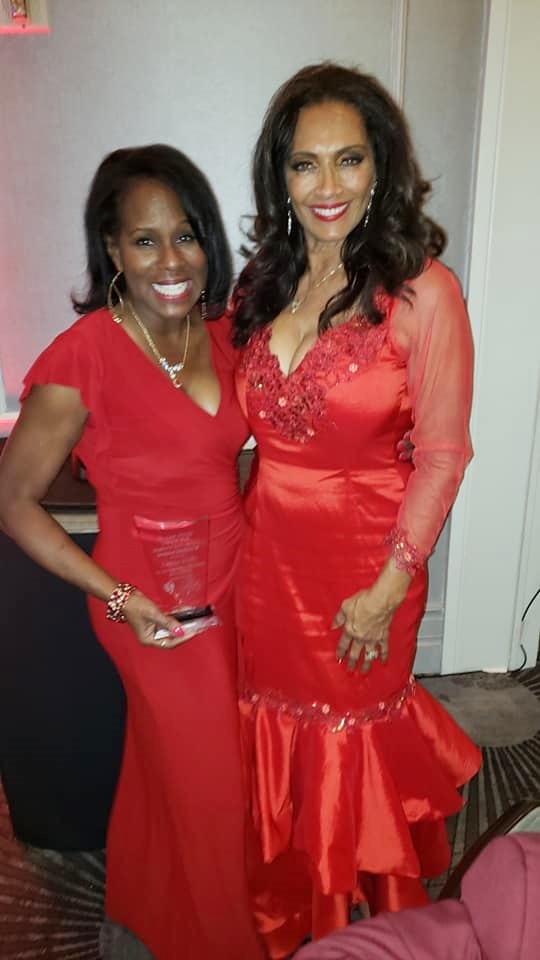 LaRita Shelby and Kathleen Bradley at Lady in Red Awards 2020