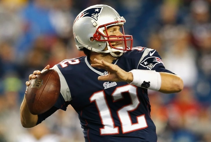 Tom Brady with football - Getty