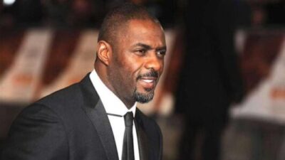 Idris Elba in black suit