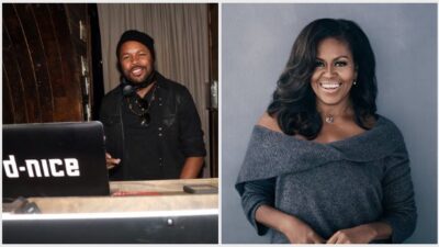 DJ D-Nice & Michelle Obama