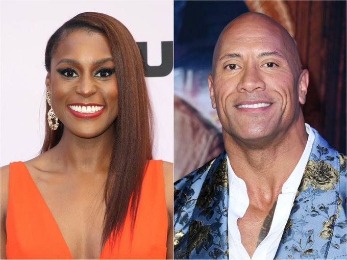 Dwayne “The Rock” Johnson and Issa Rae 2