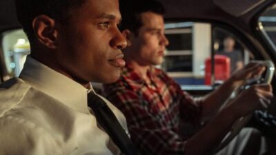 HOLLYWOOD - 2 men in car