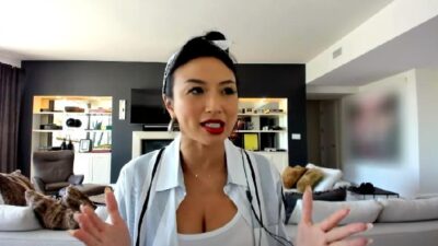 Jeannie Mai (the real from home - screenshot) 04-23-20