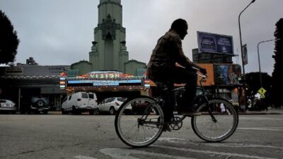 Vision Theatre at night