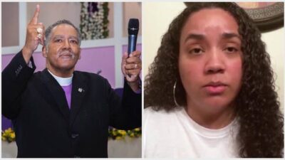 Bishop Gerald Glenn and daughter Mar-Gerie Crawley