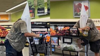 Man wears KKK hood while shopping at suburban San Diego store