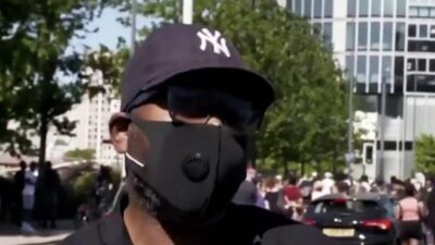 Black Londoner supports George Floyd protestxplains George Floyd protester support with explanation of how cops murdered his brother