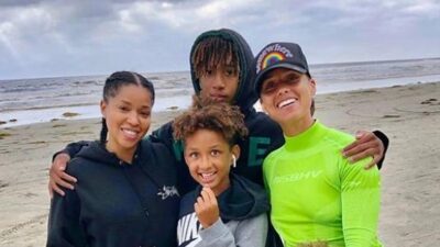 mashonda - alicia-keys & kids1