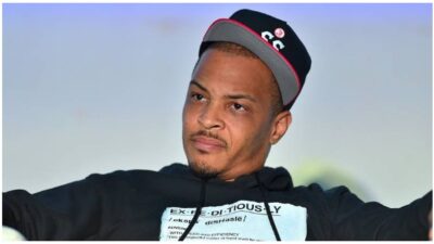T.I. wearing cap