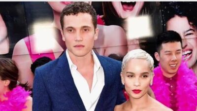 ZOE KRAVITZ and her husband karl glusman