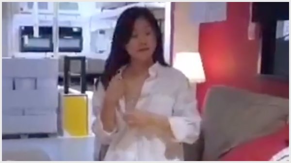Woman Masturbating at Chinese IKEA