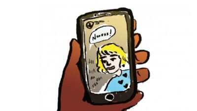 white person (cartoon) saying n-word
