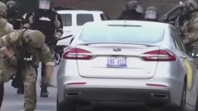 Nat'l Guard slashes tires at Minneapolis rally