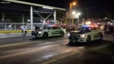 Dallas county Police drag racing