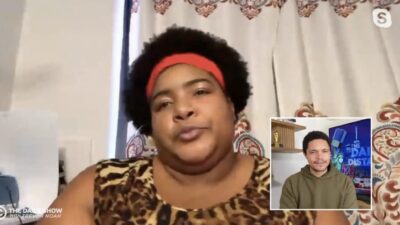 Dulce Sloan and Trevor Noah on The Daily Show