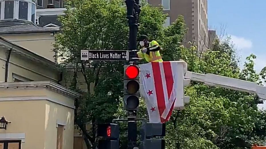 Stretch of 16th Street in DC renamed Black Lives Matter Plaza