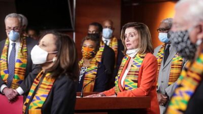 Nancy Pelosi & Democrats - kinte cloth / Getty
