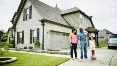house with black family - GettyImages-659856955