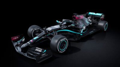 Mercedes F1 reveals brand new all black livery for the F1 2020 season in support of ending racism