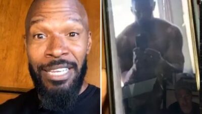 Jamie Foxx playing Mike Tyson