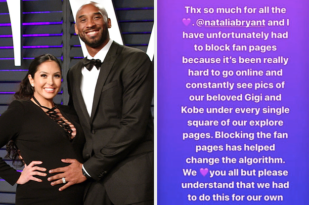 Vanessa Bryant Blocked All Kobe & Gigi Fan Pages on Social Media