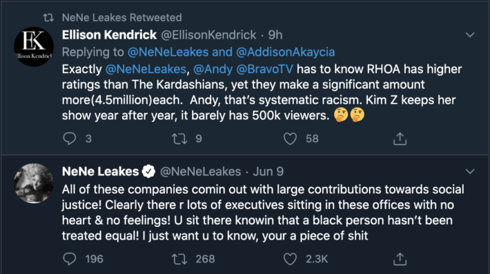 nene leakes and andy cohen drama