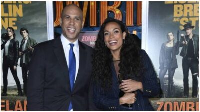 Rosario Dawson and Cory Booker