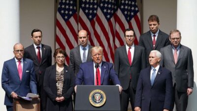 President Donald Trump holds a press conference in the Rose Garden of the White House in Washington, on June 5, 2020.President Donald Trump holds a press conference in the Rose Garden of the White House in Washington, on June 5, 2020. Mandel Ngan/AFP via Getty Images