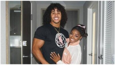Simone Biles and Stacey Ervin