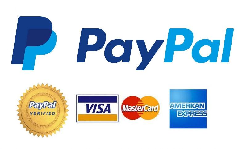 paypal & credit card logos