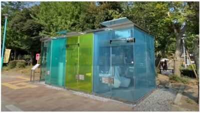 Japan&rsquo;s transparent restrooms hope to dispel stereotypes of dirty public toilets