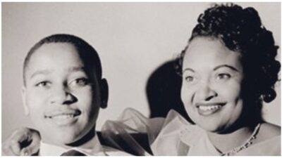 Emmett Till and his mother