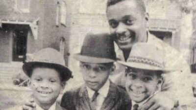 Clarence Burke Sr and boys