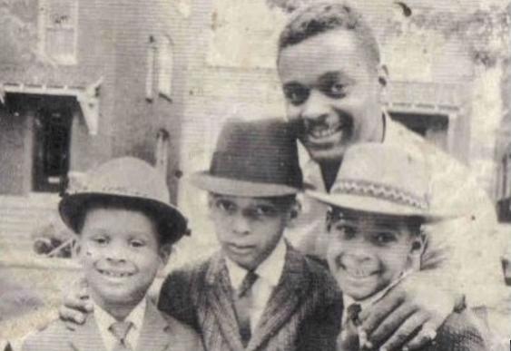 Clarence Burke Sr and boys